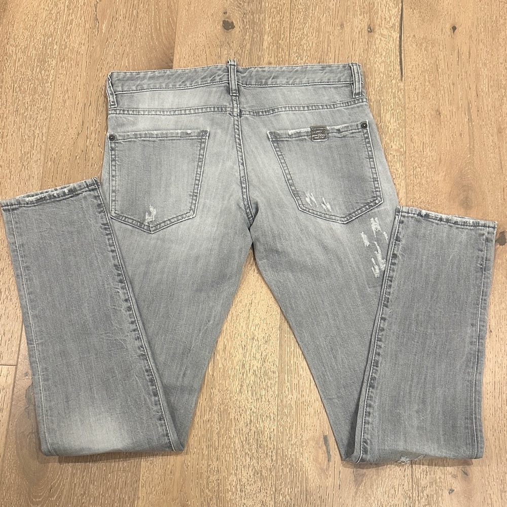 DSQUARED2 Light Gray Distressed Jeans - Picture 5 of 7
